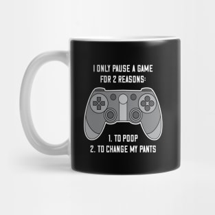 Funny Gamer Poop Joke Mug